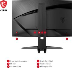 MSI G24C6P E2 23.6'' FHD CURVE 1500R VA 180HZ 1MS ADAPTIVE-SYNC GAMING MONITOR