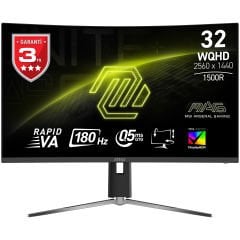 MSI MAG 32CQ6PF WQHD CURVE RAPID VA 180Hz 0.5MS ADAPTIVE-SYNC GAMING MONİTÖR