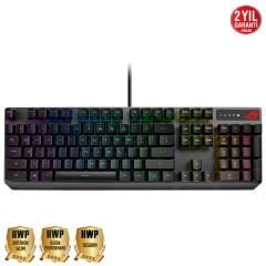 Asus ROG Strix Scope RX Red/Abs/TR Aura Sync RGB Mekanik Oyuncu Klavye 90MP0240-BKYA00