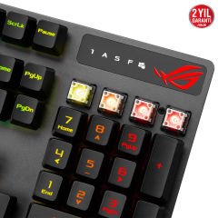 Asus ROG Strix Scope RX Red/Abs/TR Aura Sync RGB Mekanik Oyuncu Klavye 90MP0240-BKYA00