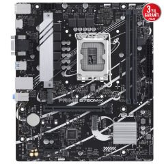 Asus PRIME B760M-K DDR5 8000MHz mATX LGA1700 Çift M.2 HDMI/VGA 2.5G LAN Aura RGB Anakart 90MB1FI0-M1EAY0