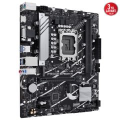 Asus PRIME B760M-K DDR5 8000MHz mATX LGA1700 Çift M.2 HDMI/VGA 2.5G LAN Aura RGB Anakart 90MB1FI0-M1EAY0