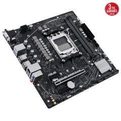 Asus PRIME A620M-E-CSM AMD A620 AM5 DDR5 6400 DP HDMI VGA M2 USB 3.2 Aura RGB mATX Anakart 90MB1F50-M0EAYC