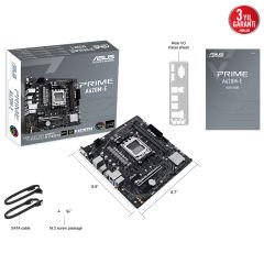 Asus PRIME A620M-E-CSM AMD A620 AM5 DDR5 6400 DP HDMI VGA M2 USB 3.2 Aura RGB mATX Anakart 90MB1F50-M0EAYC