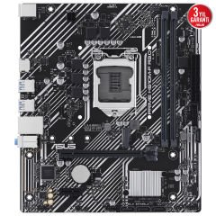 Asus PRIME H510M-F R3.0-CSM Intel H470 LGA1200 DDR4 3200 HDMI M2 USB 3.2 mATX Anakart 90MB1I20-M0EAYC