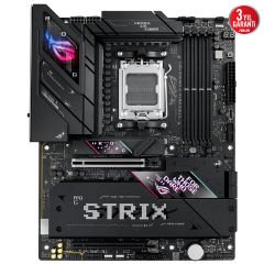 Asus ROG Strix B850-E Gaming WIFI AMD B850 AM5 DDR5 8000 DP HDMI Type-C 5x M.2 USB 3.2 Gen 2x2 WiFi 7 Aura RGB Anakart 90MB1J60-M0EAY0