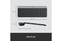 Logitech MK470 Kablosuz Klavye Mouse Seti Siyah 920-009435