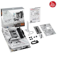 Asus ROG Strix B850-A GAMING WIFI DDR5 8000MHz USB 3.2 Gen2x2 WiFi 7 BT 2.5G LAN AURA RGB ATX Anakart 90MB1J50-M0EAY0