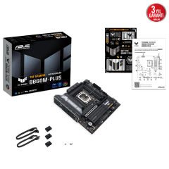 Asus TUF Gaming B860M-PLUS DDR5 8800MHz USB 3.2 Gen2x2 Type-C 2.5G LAN AURA RGB mATX Anakart 90MB1JW0-M0EAY0