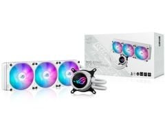 Asus ROG Strix LC III 360 ARGB White Edition Asetek Gen7 v2 pompa ve ROG ARGB Radyatör CPU Soğutucu 90RC00T2-M0UAY0