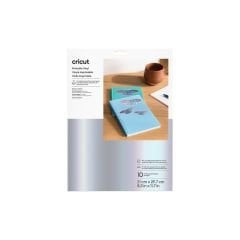 Crıcut 2011882 Yazdırılabilir Vinil 21x29.7cm 10 Sayfa Gümüş