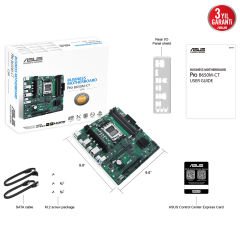 Asus MB Pro B650M-CT-CSM AMD B650 6400 2XMHz DDR5 M2 HDMI Usb 3.2 mATX Anakart 90MB1EC0-M0EAYC