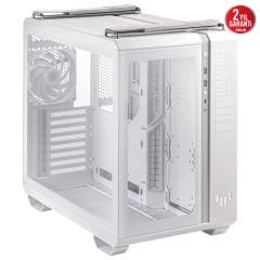 Asus TUF Gaming GT502 Panoramik Temperli Cam, Type-C, Micro ATX / Mini ITX, Beyaz Mid Tower Gaming Kasa 90DC0093-B19000