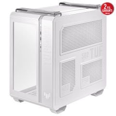 Asus TUF Gaming GT502 Panoramik Temperli Cam, Type-C, Micro ATX / Mini ITX, Beyaz Mid Tower Gaming Kasa 90DC0093-B19000