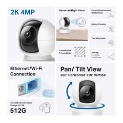 TP-Link TAPO C222 Ev Güvenliği İçin PAN/TILT AI Kablosuz Kamera