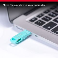 SanDisk Ultra Dual Drive Go 512GB SDDDC3-512G-G46G USB & Type-C Flash Bellek Tiffany Green