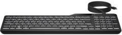 HP 405 Çoklu Cihaz Arka Aydınlatmalı Kablolu Type-C Klavye Siyah 7N7C1AA