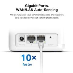 TP-Link Mercusys HALO H30G 1300Mbps Mesh Menzil Genişletici Router(3'lü PAKET)