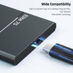 Hiksemi Elite 7S 1TB 2000MB/s Taşınabilir SSD HS-ESSD-Elite7S 1T