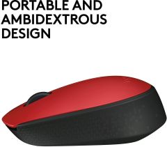 LOGİTECH M171 KABLOSUZ MOUSE-KIRMIZI 910-004641