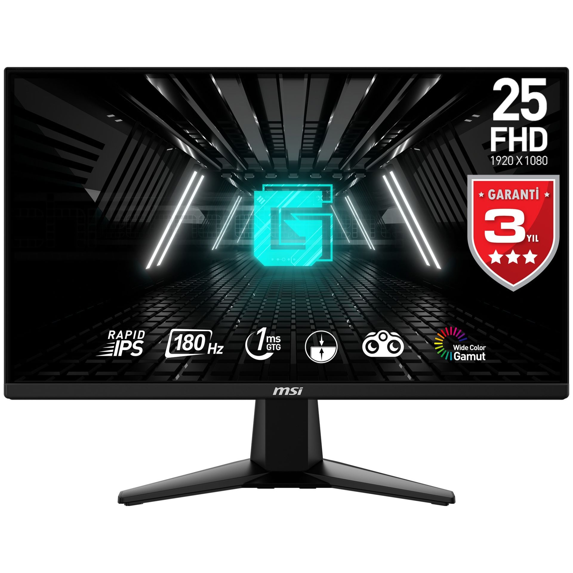 MSI G255F 24.5'' FHD FLAT RAPID IPS 180HZ 1MS FREESYNC GAMING MONITOR