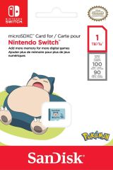 SanDisk Nintendo Switch Pokémon 1TB 100MB/s microSDXC Lisanslı Hafıza Kartı SDSQXAO-1T00-GN6ZK
