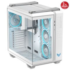 ASUS TUF Gaming GT502 Horizon Beyaz Tempered Glass USB 3.2 ATX Mid Tower Kasa 90DC0093-B19010