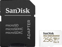 SanDisk Max Endurance 256GB 100/40MB/s microSDXC C10 V30 Adaptörlü Hafıza Kartı SDSQQVR-256G-GN6IA