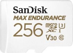 SanDisk Max Endurance 256GB 100/40MB/s microSDXC C10 V30 Adaptörlü Hafıza Kartı SDSQQVR-256G-GN6IA