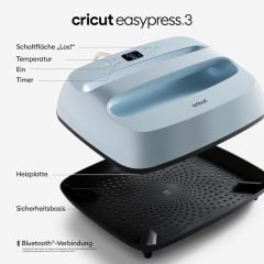 Cricut 2009152 Easypress 3 Isıtıcı Mavi (25x30cm)