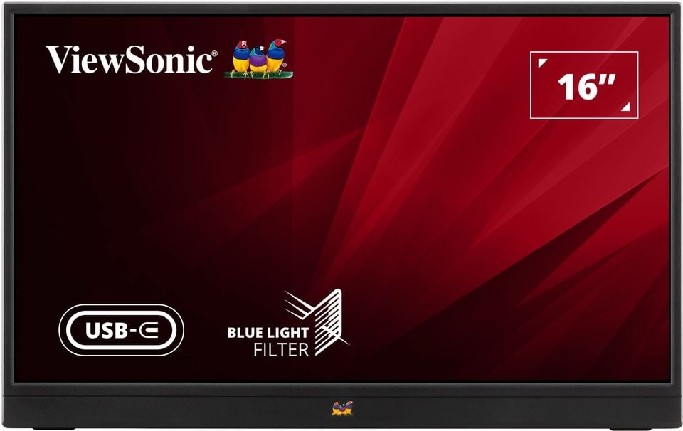 ViewSonic VA1655 15.6 inç 60Hz 7ms (Mini HDMI+Type-C) Full HD Taşınabilir Monitör