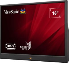 ViewSonic VA1655 15.6 inç 60Hz 7ms (Mini HDMI+Type-C) Full HD Taşınabilir Monitör