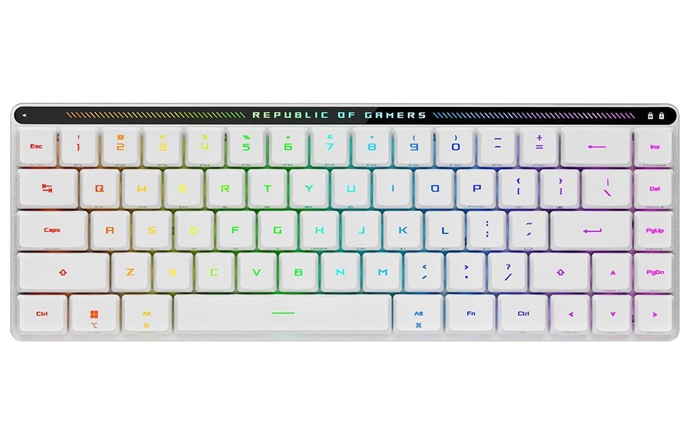 Asus ROG Falchion RX Low Profile SpeedNova Kablosuz Gaming Klavye Beyaz TR 90MP03EC-BKYA10