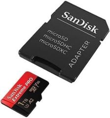 SanDisk Extreme Pro 1TB 200/140MB/s microSDXC UHS-I A2 V30 Adaptörlü Hafıza Kartı SDSQXCD-1T00-GN6MA