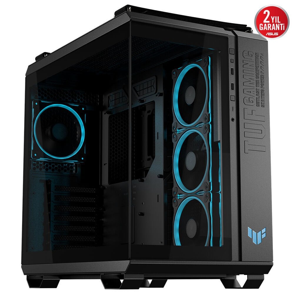 Asus TUF Gaming GT502 Horizon Siyah Tempered Glass USB 3.2 ATX Mid Tower Kasa 90DC0090-B19020