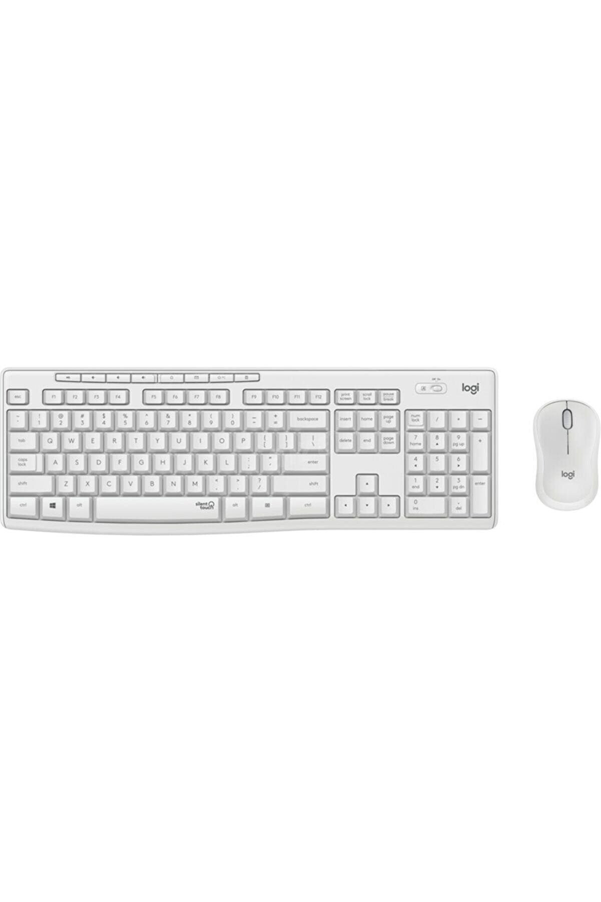 Logitech MK295 Kablosuz Sessiz Klavye Mouse Set 920-010089 Beyaz