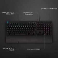 Logitech G213 Prodigy Siyah Oyuncu Klavyesi 920-008094