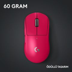 Logitech G PRO X Superlight 2 Lightspeed Kablosuz Oyuncu Mouse - Pembe 910-006798
