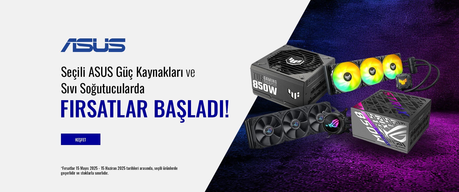 ASUS AIO Cooler & PSU Kampanyası