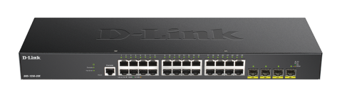 D-LINK DGS-1250-28X 24 Ports 10/100/1000 Mbps 4 Ports 10G SFP+ Smart Managed Switch