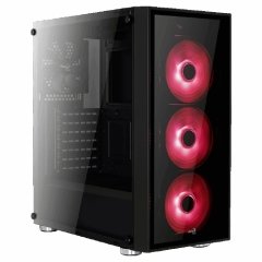 Aerocool Quartz Red 750W  Mid Tower Kasa Siyah