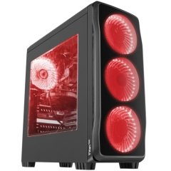 Genesis Titan 750 Red Mid Tower Kasa Siyah PSU YOK