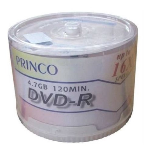 Princo DVD-R 16X 4.7GB 50'li Cake Box Paket