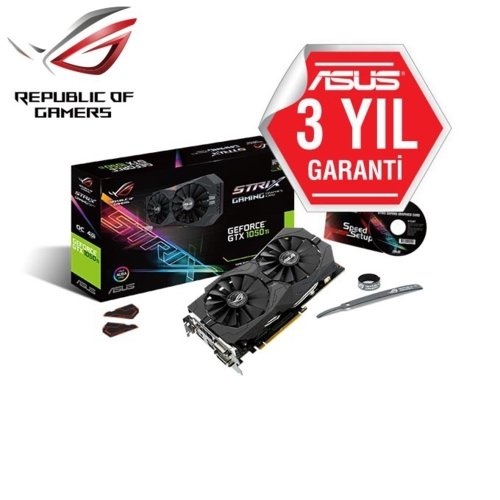 Asus STRIX-GTX1050Ti-O4G 4GB 128Bit GDDR5