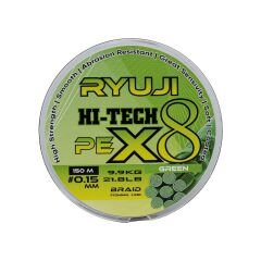 Ryuji X8 150m 0.13mm Green İp Misina