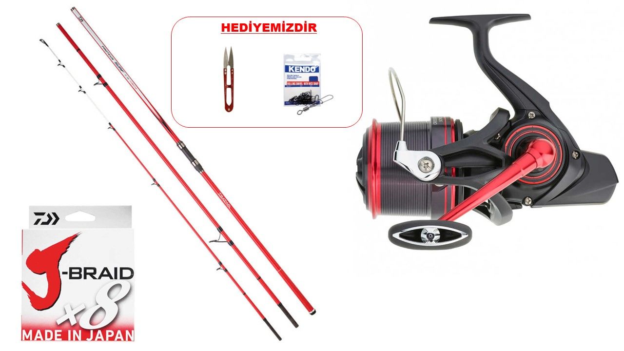 Daiwa Proteus 4.20m 100-225gr & Crosscast SCW 4000 Profesyonel Surf Seti