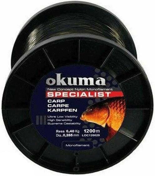 Okuma Carp 1200 mt 28,00 lb 12,73 kg 0,43 mm Camou Misina