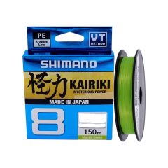 Yeni Shimano Kairiki 8 150 mt Mantis Green