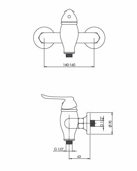 GPD MDB150-A Tauro Duş Bataryası
