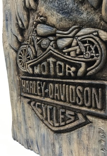 3D Harley-Devidson Ahşap Görünüm Tablo ''El Yapımı''